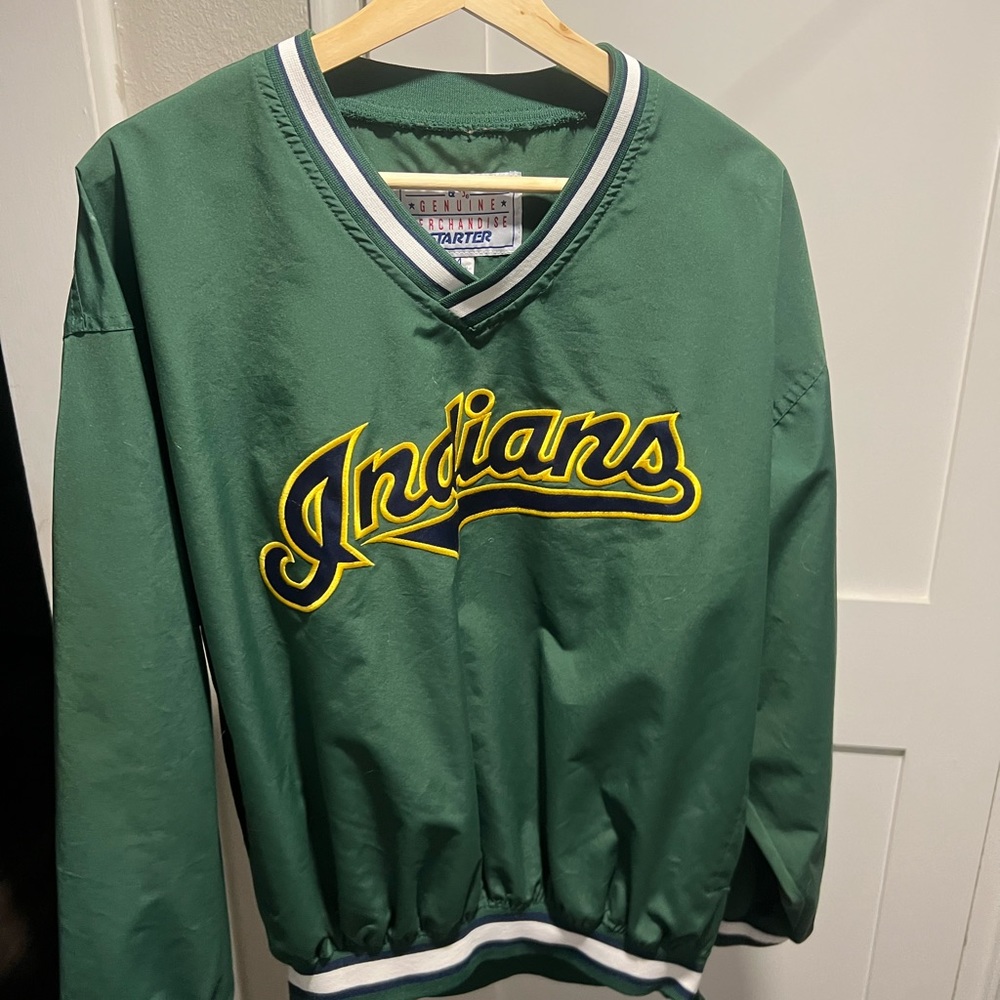 Vintage MLB Jacobs Field 90s Indians Pullover